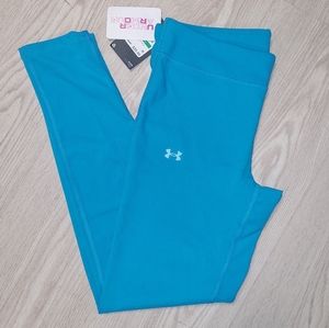 NWT Under Armour Youth Large, Blue Athletic Leggings, Running, Sports, Athlete